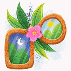 Wall art illustration icon